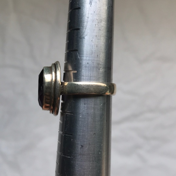 Vintage faceted Ametrine 925 sterling silver ring - Picture 7 of 8